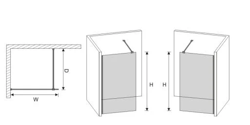 Bathroom Shower Enclosure: Walk in Shower Enclosure