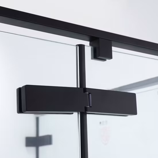 Personalizzazione di base Box doccia in vetro temperato con perno per bagno alla moda con cornice nera