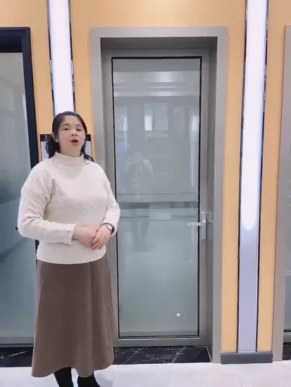 Porta in vetro per bagno dal design moderno, doccia, porta in alluminio per WC, WC, bagno interno, porte a battente